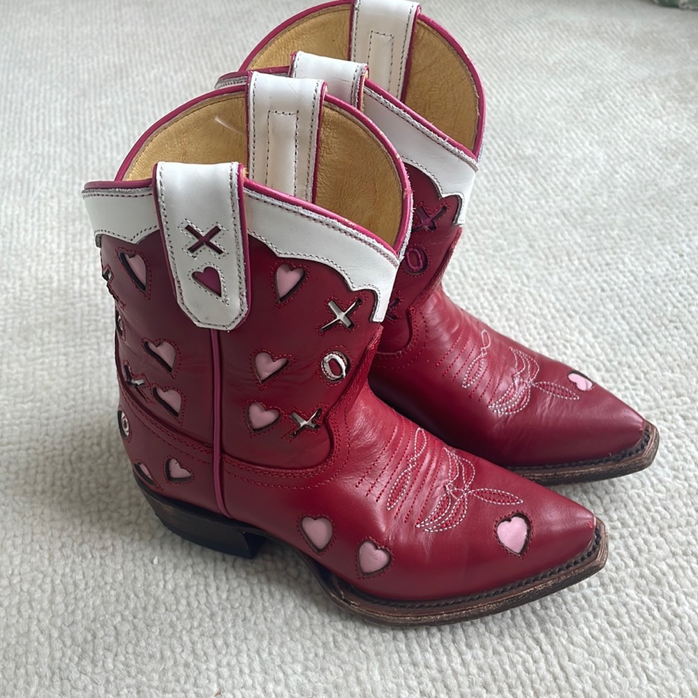 Miron crosby Julia red boots size 12